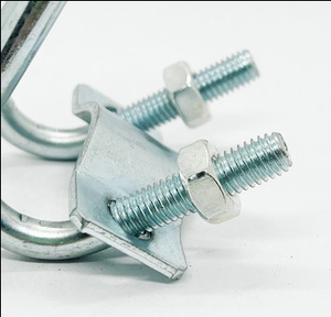 Mạ kẽm chéo khóa đôi hình chữ U Ống kẹp chéo kẹp nhà kính ống nước sửa chữa Clip - Product Image 4