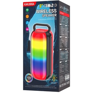 Kk-3204 <b>Bluetooth</b> Speaker 2x5W With Fm Radio Usb Sd <b>Card</b> Red Portable - Product Image 5