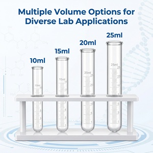 15ml-50ml Borosilikat Cam Dereceli <span class=keywords><strong>Test</strong></span> Tüpü Şeffaf Ölçüm Tüpü Yuvarlak Tabanlı Kimya Laboratuvarı Bilim Okulu Cam Malzemeleri - Product Image 6
