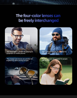 Lunettes de traduction intelligentes AI Bluetooth Appel sans fil Musique Lunettes intelligentes AI d'extérieur Lunettes de soleil intelligentes pour le sport