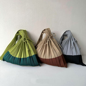 Bolso de mano tejido de nuevo diseño al por mayor, bolso de hombro plegable para <span class=keywords><strong>mujer</strong></span>, bolso de compras de ganchillo tejido diario - Product Image 1