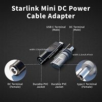 Starlink Mini adaptador USB C DC convertidor exterior impermeable resistente a la corrosión Cable Kit Plug Play tipo C conector Accesorios