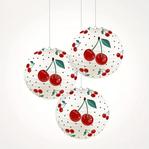 Trung Quốc Phong Cách Vòng Giấy Đèn Lồng Với Cherry Đèn Lồng In Ấn Nhà Máy Giá Cho Tình Yêu Phong Cách Đảng Và Lễ Hội Trang Trí - Product Image 1