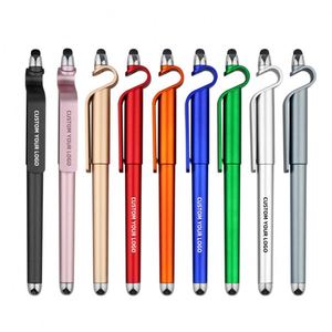 New Custom Simple Generous Neutral Plastic Gel <b>Pens</b> 0.5mm Black Ink Refillable for Promotional & Business Use with Logo - Product Image 4
