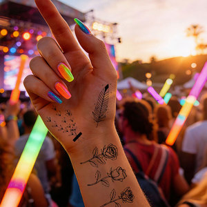 <span class=keywords><strong>Tatuajes</strong></span> Temporales <span class=keywords><strong>de</strong></span> Rosas Estilo Ins, Elegantes, Resistentes al Agua y al Sudor, Mini <span class=keywords><strong>Tatuajes</strong></span> <span class=keywords><strong>de</strong></span> Diosa - Product Image 5