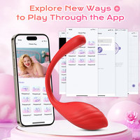 Vibrateur de point G pour femmes, vibromasseur télécommandé via application, jeu sexuel à distance pour couples, étanche, 9 modes de vibration, jouets sexuels