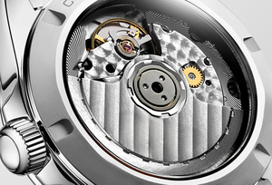 Reloj Longinesing de alta gama, exquisito y elegante, con caja de acero inoxidable, esfera de nácar rosa, movimiento mecánico de cuarzo. - Product Image 6