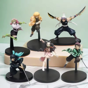Nouveauté 2026 : 6 styles de figurines d'action Anime Demon Slayer - Tanjirou, Nezuko, <span class=keywords><strong>Zenitsu</strong></span>, Tengen, Mitsuri, Muichirou - Product Image 2