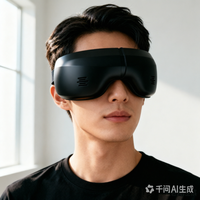 Masseur oculaire à pression d'air chaud et froid, masque oculaire intelligent chauffant et rafraîchissant pour soulager les yeux secs, les migraines et les poches sous les yeux