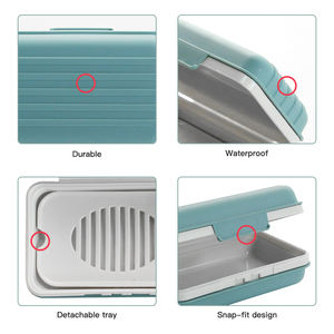 Boîte à savon drainante pour la douche, porte-savon de voyage étanche avec couvercle pour le camping, la randonnée, la salle de sport et les activités de plein air - Product Image 4