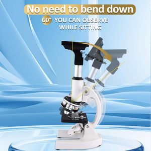 Microscopio Herwicm con Ingrandimento 40X-2500X, Oculari HD, Display da 4 Pollici, Luce LED, Compatibile con 3 Cellulari, per Casa/Laboratorio Scolastico - Product Image 5