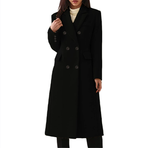 Automne et <span class=keywords><strong>hiver</strong></span> nouveau produit vêtements pour femmes mode <span class=keywords><strong>manteau</strong></span> en laine dame Slim Fit Long <span class=keywords><strong>manteau</strong></span> - Product Image 2