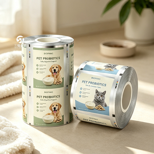 Película Laminada para Envasado de Snacks para Mascotas, Impresa a Medida, Ecológica, de Grado Alimenticio, Directo de Fábrica, Material para Máquina de Llenado Automático para Gatos - Product Image 3