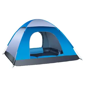 3-4 Persons Instant Automatic Lightweight Tent, Waterproof Windproof, UV Protection, Perfect for Beach, Traveling,Hiking,Camping