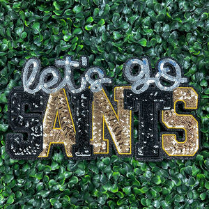 刺繍サッカー服用アイアンオンパッチ2025新デザインカスタムスポーツグリッターゲータースパンコール - Product Image 5