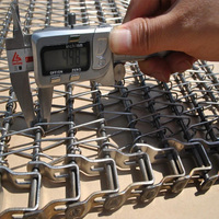Cadena de Rodillos de Alambre de Acero en Espiral de Grado Alimenticio 304/316 de la Marca RUNFENG para Transporte de Alimentos Congelados, 1 Año de Garantía