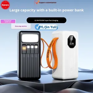Batería Externa de Polímero de Litio de Plástico con Cable, de Gran Capacidad, 50000mAh, Superrápida, Venta al por Mayor Directa de Fábrica - Product Image 5