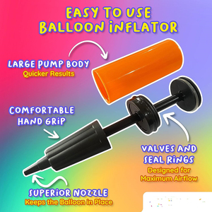 Accesorios para Globos, Bombas para Globos, Decoración para Fiestas de <span class=keywords><strong>Cumpleaños</strong></span> y Bodas, Inflador Manual de Doble Acción para Globos de Macaron, Bomba para Globos de Aluminio - Product Image 3