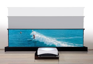 Écran élévateur de sol motorisé 120 "pour projecteur de télévision laser grille PET CLR 4K UST ALR écran pour <span class=keywords><strong>Wemax</strong></span> <span class=keywords><strong>One</strong></span> 4K - Product Image 3