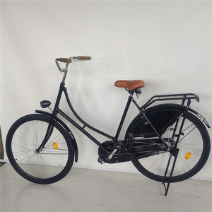 Vélo de ville classique à une vitesse, <span class=keywords><strong>28</strong></span> <span class=keywords><strong>pouces</strong></span>, style hollandais vintage, vélo à cadre bas pour femmes et hommes, vélo urbain rétro avec porte-bagages arrière - Product Image 2