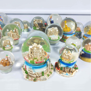 Boules d'eau en cristal DIY de 65 mm, sublimation photo, globe à neige blanc, Noël, Halloween - Product Image 5