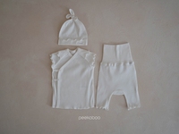 Ensemble coréen pour nouveau-né Peony Peekaboo, 60% coton, deux pièces, tenue unisexe pour bébé, conçu pour les peaux sensibles, léger, fabriqué en Corée