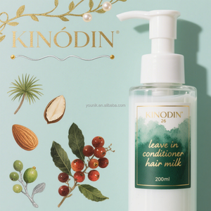 Loción Sin Enjuague Nutritiva, Suavizante e Hidratante Vegana y Orgánica de Marca Propia con Aceite de Almendras Dulces, Saw Palmetto y Té Verde para Cabello Seco - Product Image 5