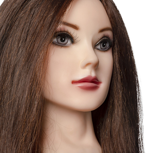 Tête <span class=keywords><strong>de</strong></span> mannequin professionnelle pour coiffeuse, cheveux raides, vente directe d'usine JO7, pour la pratique <span class=keywords><strong>de</strong></span> la coupe <span class=keywords><strong>de</strong></span> cheveux - Product Image 3