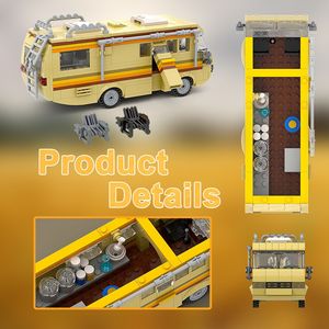 Jouet de construction créatif, modèle de voiture RV <span class=keywords><strong>Breaking</strong></span> <span class=keywords><strong>Bad</strong></span> Drug Lab, ornement éducatif transfrontalier en blocs de construction - Product Image 4