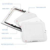 AC90-130V ETL 4 pouces 6 pouces 8 pouces 11 pouces 3CCT 5CCT 6CCT Carré Led Plafonnier