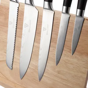 Messer Pisau Daging Lipat Japonais Couteau De Masakan Baja Tahan Karat Damaskus Koki Pisau Dapur Pisau Set