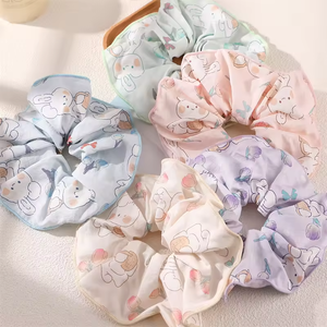 Cao cấp BUNNY vải đàn hồi headband cho cô gái thời trang in Headband dễ thương phong cách ponytail Headband - Product Image 2