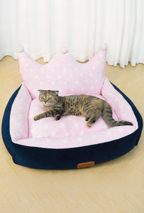 2024 Offre Spéciale écologique lavable <span class=keywords><strong>chien</strong></span>/chat nid lit <span class=keywords><strong>Super</strong></span> doux bleu canapés Durable hiver chaud chauffage caractéristique solide motif - Product Image 5