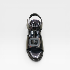 Sandalias de Plataforma de Cuero Charol Negro para Niñas Marcus con Correa de Hebilla, Zapatos Casuales para Niñas de 4-6 Años, Calzado de Verano Cómodo y a la Moda - Product Image 2