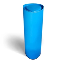 Emballage en tube de carton imperméable haut de gamme personnalisé avec doublure en éponge et gaufrage