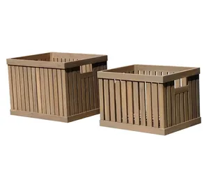 Storage Pots Provided By Vietnam Supplier Natural Wood Color Decoration High Quality Best Price