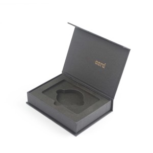 Scatola Regalo per Carte di Credito <span class=keywords><strong>VIP</strong></span> Aziendale Rigida di Lusso Nera con Logo Personalizzato e Chiusura Magnetica - Product Image 3