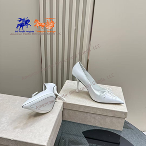 Jimmys Chos cuero genuino mujeres Sexy lujo tacón alto Stiletto Slingback bombas señoras Zapatos de vestir para boda fiesta club nocturno - Product Image 3