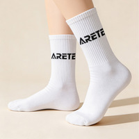 Chaussettes de sport de haute qualité, respirantes, chaussettes de football professionnelles, logo tricoté, chaussettes de sport en coton