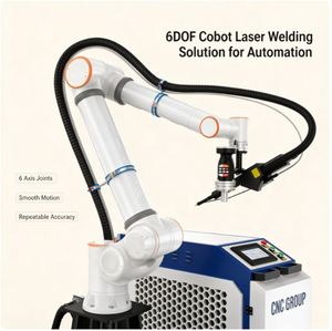Precio de Fábrica, Robot de Soldadura Láser de Fibra Colaborativo de 6 Ejes, Cobot Industrial de 3000W para Acero Inoxidable y Aluminio - Product Image 1
