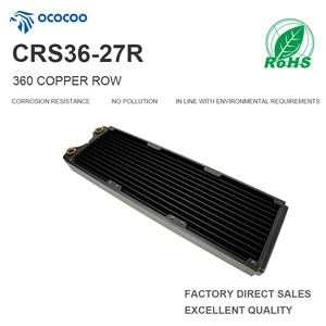 OCOCOO CRS36-27R Copper PC <b>Computer</b> Radiator With 120mm <b>Fan</b> Water Cooling Heat Exchanger for Gaming 360 Case Water Cooling - Product Image 2