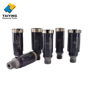 Broca de diamante profesional de 40 mm con segmento de corona para perforación en húmedo de granito y mármol, perforación rápida, óxido negro, herramientas CNC de 100 mm - Product Image 3