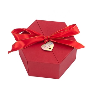 Unique Luxury Cardboard Two Double Door Open Magnetic Gift Packaging Box With Silky Ribbon Design