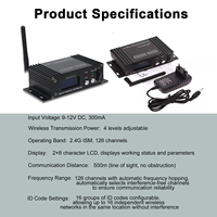 Éclairage de scène sans fil 2.4G DMX512 RGBW avec écran LCD pour projecteurs motorisés, contrôle de l'éclairage pour DJ, clubs, événements, fêtes et concerts
