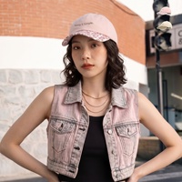 Nouvelle Casquette de Baseball Unisexe 2026 Rose 100% Coton Imprimé Léopard Tendance Street-Style Cool Ajustable à Visière Courbe Amincissante