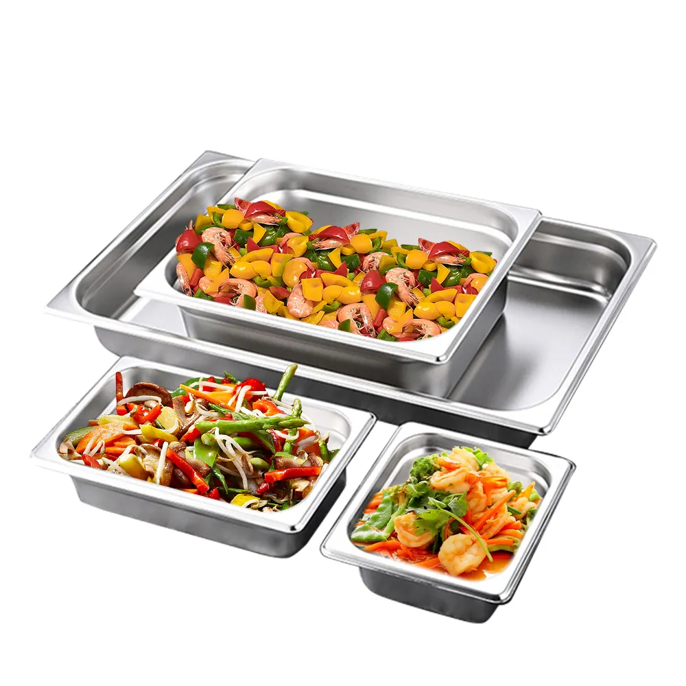 Factory Direct Sale Hot Sale Dishes Food Warmers Stainless Steel Food Gastronorm Pan Stainless Steel With Pans