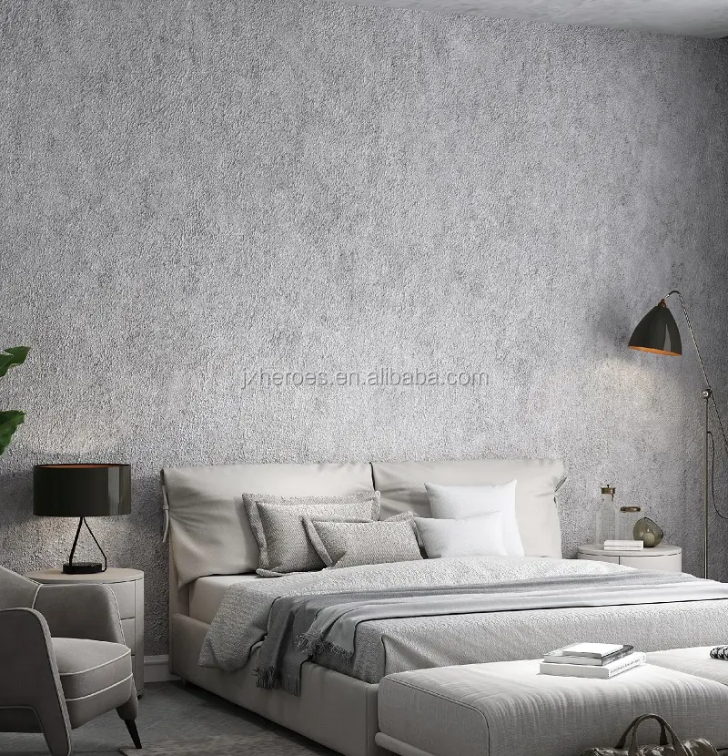 Modern Industrial Style Original Cement Wall Bedroom Wallpaper