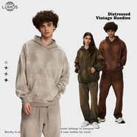 Nueva Sudadera con Capucha de Estilo Hip Hop Urbano, Gruesa y Holgada para Hombre, en Felpa Francesa, con Lavado Enzimático y Logotipo Personalizado
