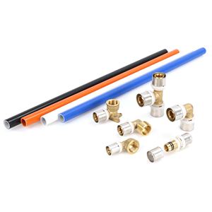 Raccords à sertir en laiton pour tuyauterie, raccords à sertir pour tuyaux multicouches Pex Pert, raccords à sertir Watermark Acs Aenor CSTB - Product Image 5