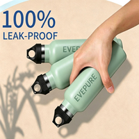Nouvelle bouteille d'eau isotherme classique en acier inoxydable à double paroi, sans BPA, anti-fuite, isolation thermique, écologique